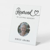 De Table SIÈGE RÉSERVÉ SIÈGE Mariage photo SIGNE (Recto)