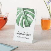 De Table Signe avec feuille tropicale pour Mariage (In SItu)