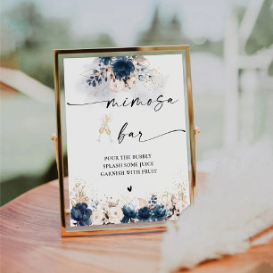 De Table SIGNE Bleu et Dusty Rose Mimosa