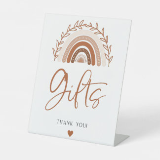 De Table Signe Boho Rainbow Gifts pour Baby shower