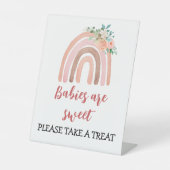 De Table Signe Boho Rainbow Girl Baby shower Faveurs (Recto)