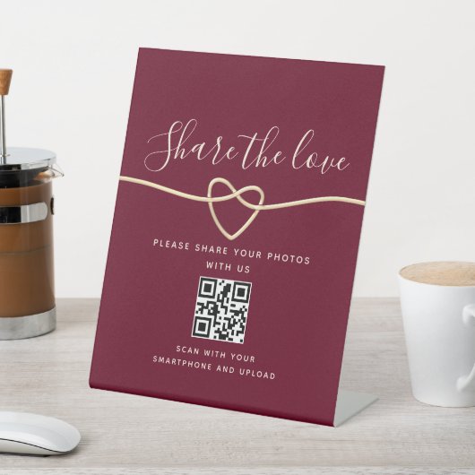 De Table SIGNE BROUGE Mariage QR Code (In SItu)