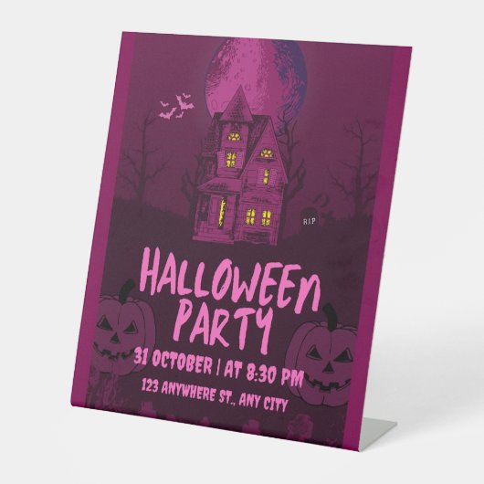 De Table SIGNE CENTRAL D'Halloween (Recto)