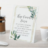 De Table SIGNE CENTRALE Mariage Éucalyptus MINIMUM (In SItu)
