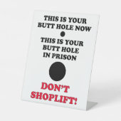 DE TABLE SIGNE COMMERCIAL. NE FAITES PAS LE SHOPLIFT (Recto)