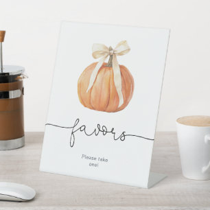 De Table SIGNE DES Favoris citrouille   Baby shower d'autom