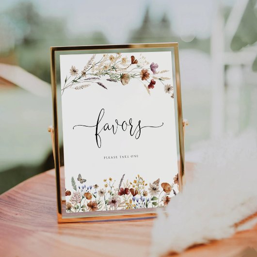 De Table SIGNE DES MINUSCULES FAÇONS Fleurs sauvages