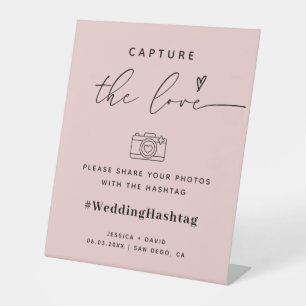 De Table Signe du Hashtag Mariage Amour