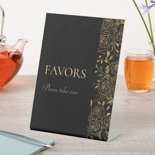 De Table Signe Fleur GILDED Faveurs (In SItu)