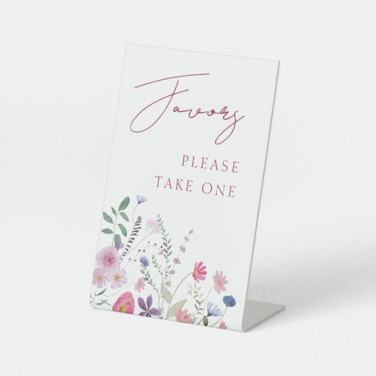 De Table SIGNE fleur sauvage Faveur du piédestal (Recto)