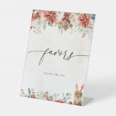 De Table Signe hiver Rouge vert Pinecone Faveurs (Recto)