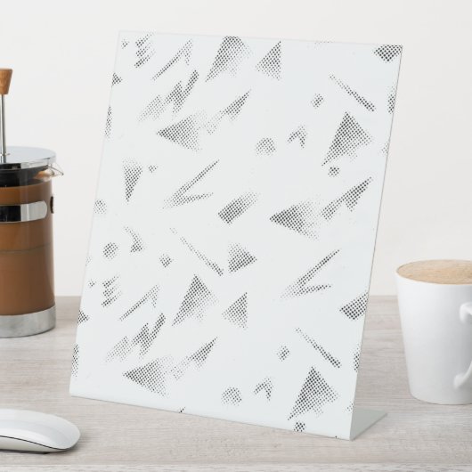 De Table Signe horizontal, gris nuageux (In SItu)