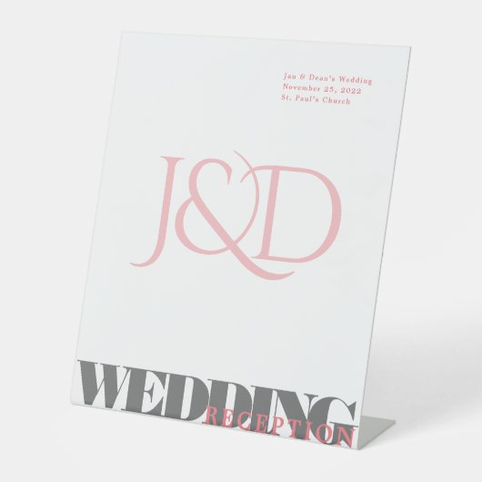 De Table Signe Mariage monogramme (Recto)