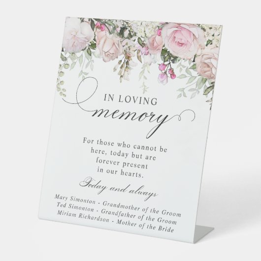 De Table SIGNE Mariage Rose-Blanc Floral (Recto)