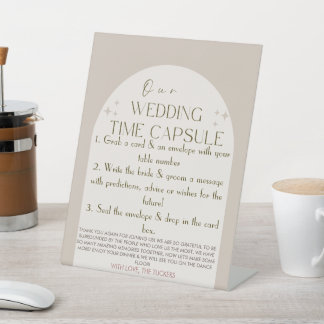 De Table Signe mariage temps capsule