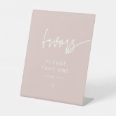 De Table SIGNE MARLO Moderne Boho Blush Rose Faveurs (Recto)