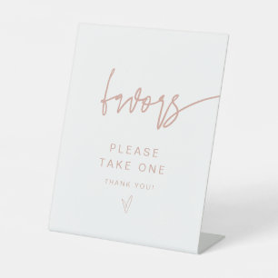 De Table SIGNE MARLO Moderne Boho Blush Rose Faveurs