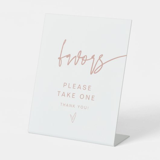 De Table SIGNE MARLO Moderne Boho Blush Rose Faveurs (Recto)