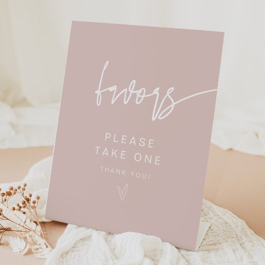 De Table SIGNE MARLO Moderne Boho Blush Rose Faveurs