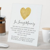De Table SIGNE Mémorial Mariage Gold Foil (In SItu)