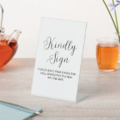 De Table Signe minimaliste des voeux (In SItu)