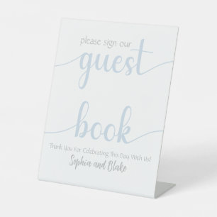De Table Signe minimaliste du livre d'hôtes céleste