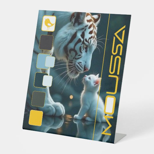 DE TABLE SIGNE PÉDESTAL MOUSSA (Recto)