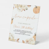 De Table Signe Petit Citrouille Premier Anniversaire Heure  (Recto)