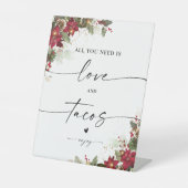 De Table SIGNE POINTTILIENNE ROSE Mariage Aimer et Tacos (Recto)