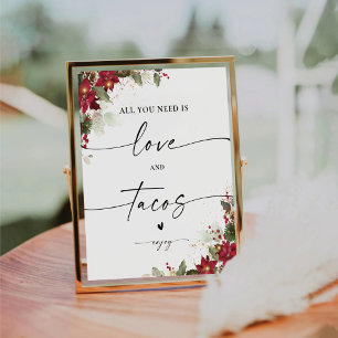 De Table SIGNE POINTTILIENNE ROSE Mariage Aimer et Tacos