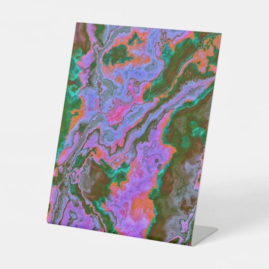 DE TABLE SIGNE POISSON EN MARBRE AÉRIEN (Recto)