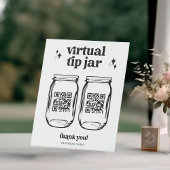 De Table SIGNE POSTÉMATIQUE DU CODE QR Virtual Tip Jar