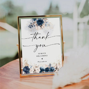 De Table SIGNE Rose bleu marine et poussiéreux