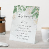 De Table Signe simple Eucalyptus en mémoire d'amour (In SItu)