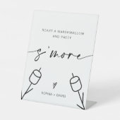 De Table Signe S'more Mariage Roast A Marshmallow et Parti (Recto)