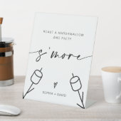 De Table Signe S'more Mariage Roast A Marshmallow et Parti (In SItu)