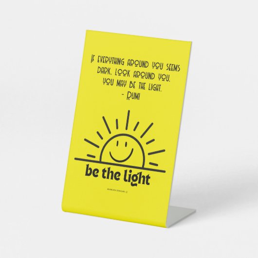 DE TABLE SOYEZ LE SIGNE LÉGER SMILEY (Recto)