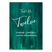 De Table Tableau d'art moderne abstrait vert numéro écrit (Dos)