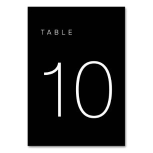 De Table Tableau minimaliste moderne noir et blanc Numéro 1