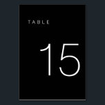 De Table Tableau minimaliste moderne noir et blanc Numéro 1<br><div class="desc">Ce numéro de table minimaliste moderne est parfait pour les numéros de table mariages ou n'importe quel numéro de table de fête! Entièrement personnalisable !</div>