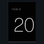 De Table Tableau minimaliste moderne noir et blanc Numéro 2<br><div class="desc">Ce numéro de table minimaliste moderne est parfait pour les numéros de table mariages ou n'importe quel numéro de table de fête! Entièrement personnalisable !</div>