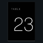 De Table Tableau minimaliste moderne noir et blanc Numéro 2<br><div class="desc">Ce numéro de table minimaliste moderne est parfait pour les numéros de table mariages ou n'importe quel numéro de table de fête! Entièrement personnalisable !</div>