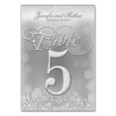 De Table Tableau Numéro 5 Elégante Parties scintillant Arge (Dos)