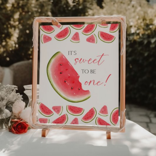 De Table Un dans un Melon signe d'anniversaire, Sweet To Be