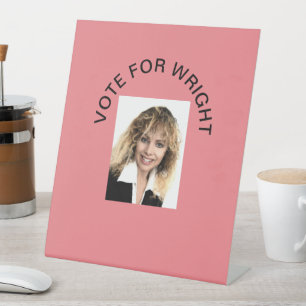 DE TABLE VOTE POUR ÉCRIRE SIGNE PEDESTAL