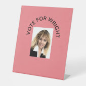 DE TABLE VOTE POUR ÉCRIRE SIGNE PEDESTAL (Recto)