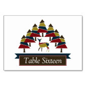 De Table Winter Deer Forest Numéro du tableau (Dos)