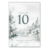 De Table Winter Wonderland | Numéro du tableau Woodland (Dos)