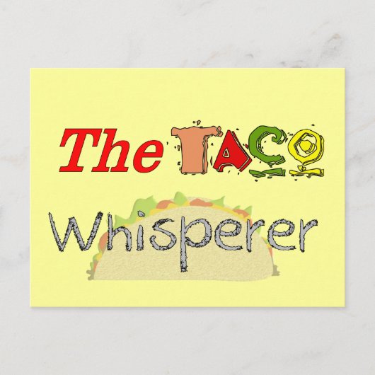 De Taco Whisperer Briefkaart (Voorkant)