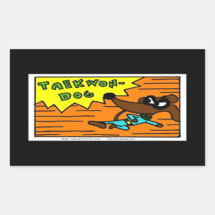 De taekwon-HOND van de mug Stickers - Reeks van 20
